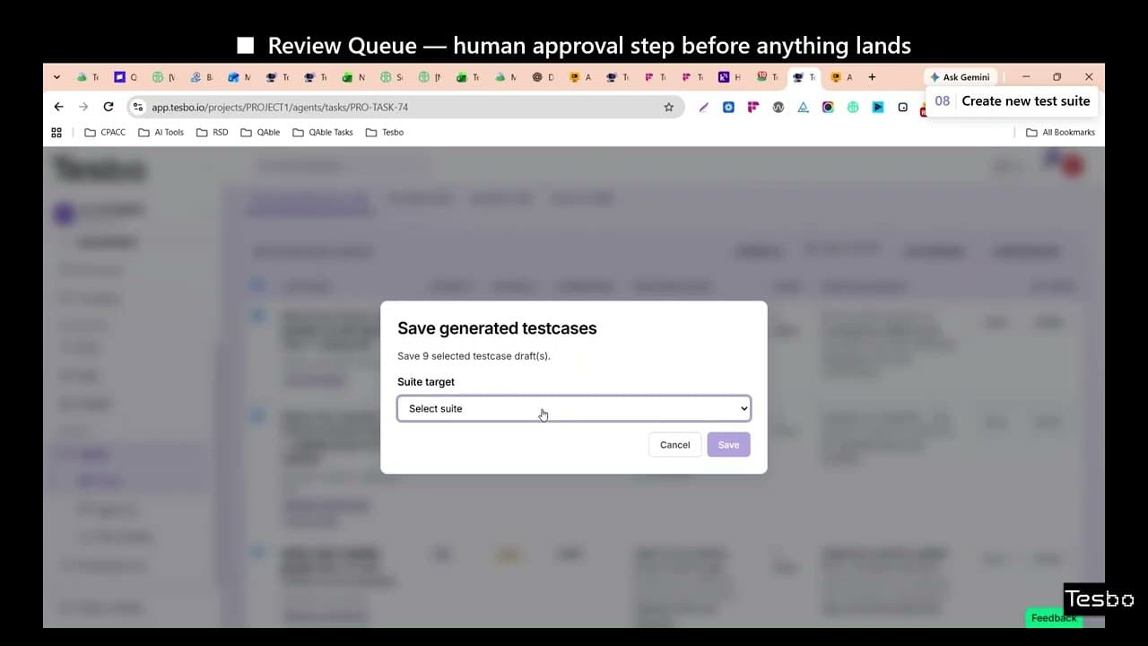 AI Test Case Review & Approval | Tesbo by QAble