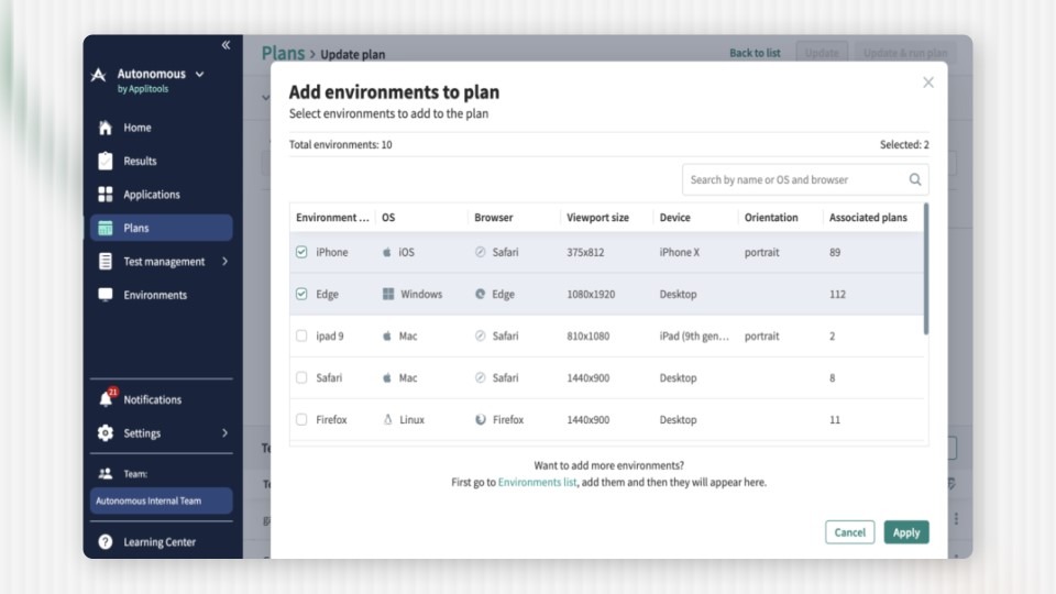 Applitools automation testing tool
